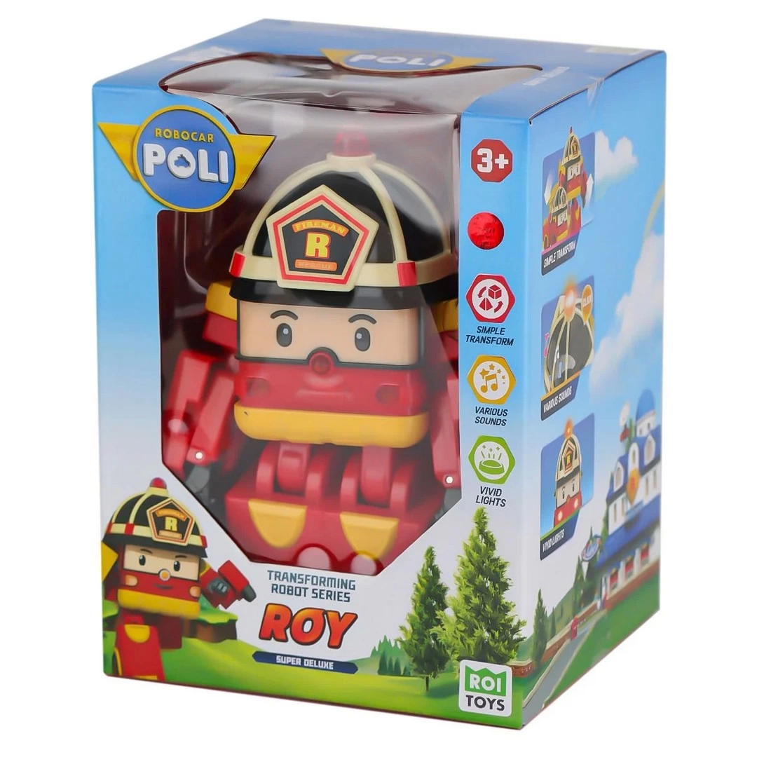 Sesli ve Işıklı Robocar Poli Büyük Transforming Robot Roy - POLI/MRT-686