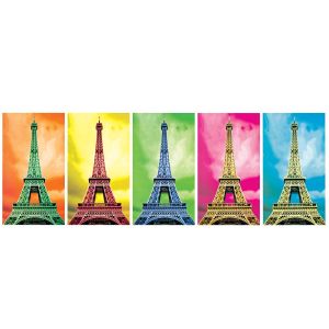 11223 KS, Pop Art Paris, 1000 Parça Panorama Puzzle