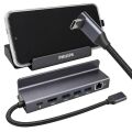 Philips SWR1691A/93 USB-C 6'sı 1 Arada Stand Tasarımlı Hub - 4K 60Hz HDMI, 1000Mbps LAN, 100W PD