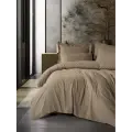 Cotton Box Plaid Vizon Tek Kişilik Ranforce Nevresim Takımı