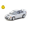 Tarmac Works 1/64 Mitsubishi Lancer GSR Evolution IV Silver with Tarmac Cards