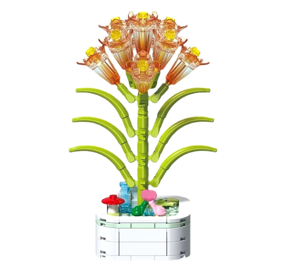 Building Block Flower 141 Parça Clivia