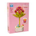 Building Block Flower 138 Parça Violet