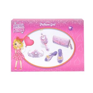 4376 Pretty Pinky Kokoş Terlik Gözlük Tarak Set -Sunman