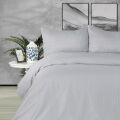 Nevresim Dünyası Tek Kişilik Saten Nevresim Takımı Basic Stripe Taş