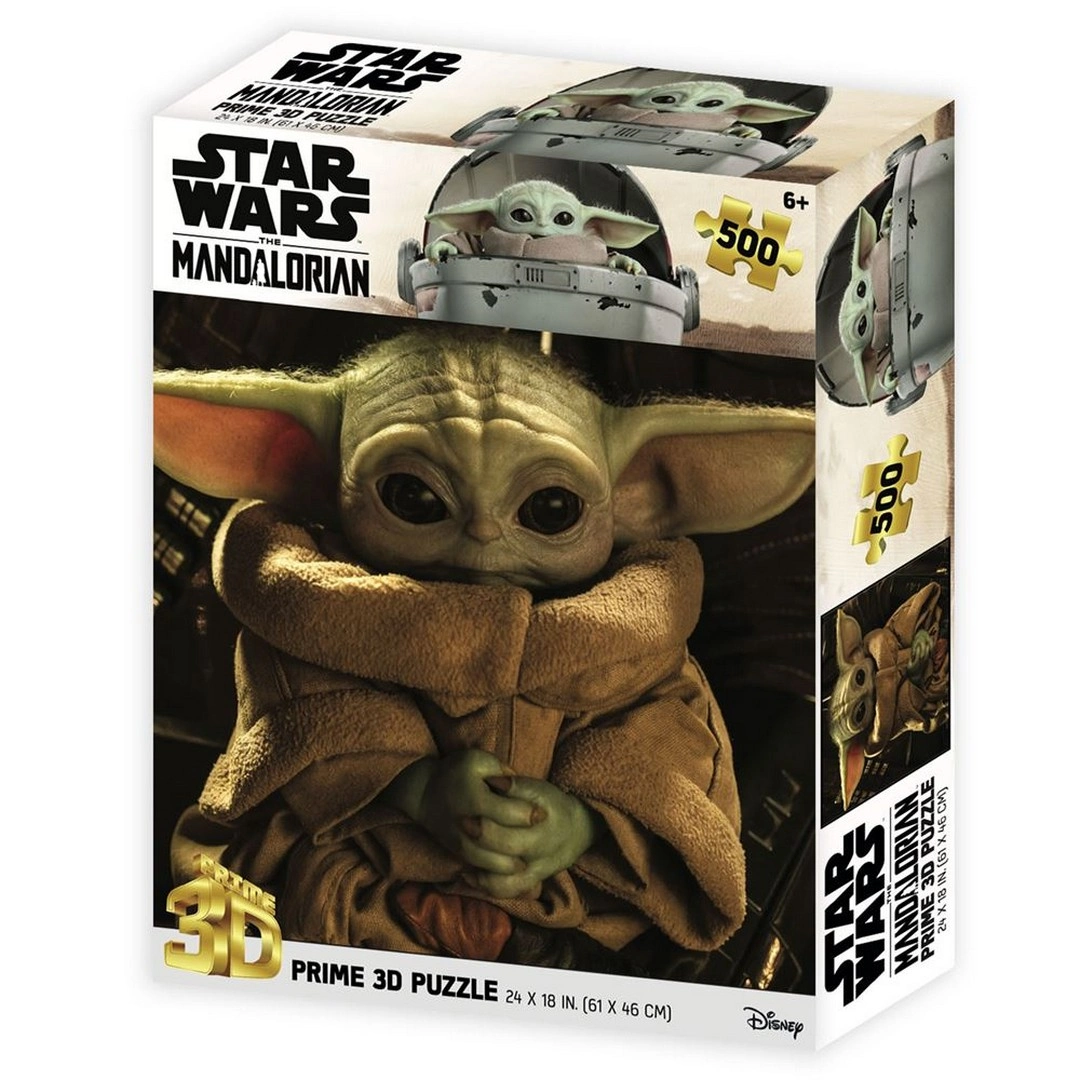 Prime 3D Star Wars The Mandalorian Grogu Puzzle 500 Parça