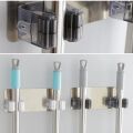 Pratik Organizer 4lü Yapışkanlı Fırça Paspas Mop Fırça Sabitleyici Ergonomik Alet Aparatı