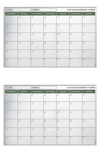 Manyetik Yapışkanlı Bir Aylık Program Planlayıcı Takvim 85x56 cm