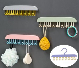 8 Kancalı Çok Amaçlı Yapışkanlı Askı - 1 Adet Stokta Olan Renk Gönderilir