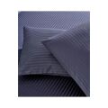 Nevresim Dünyası Basic Stripe Çift Kişilik Fitted Micro Saten Çarşaf ve 2 Yastık Kılıfı Antrasit