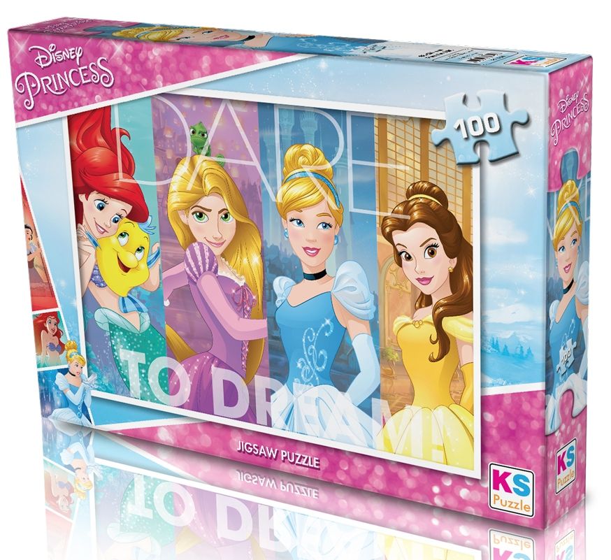 KS Puzzle 100 Parça Disney Prensesler - 190011KSPR714