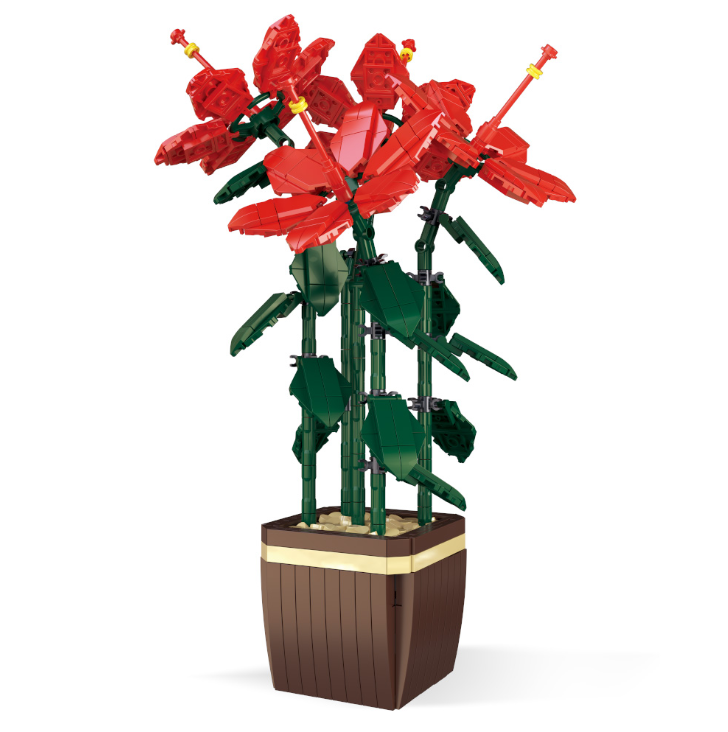 Building Block Flower 618 Parça Orman Gülü