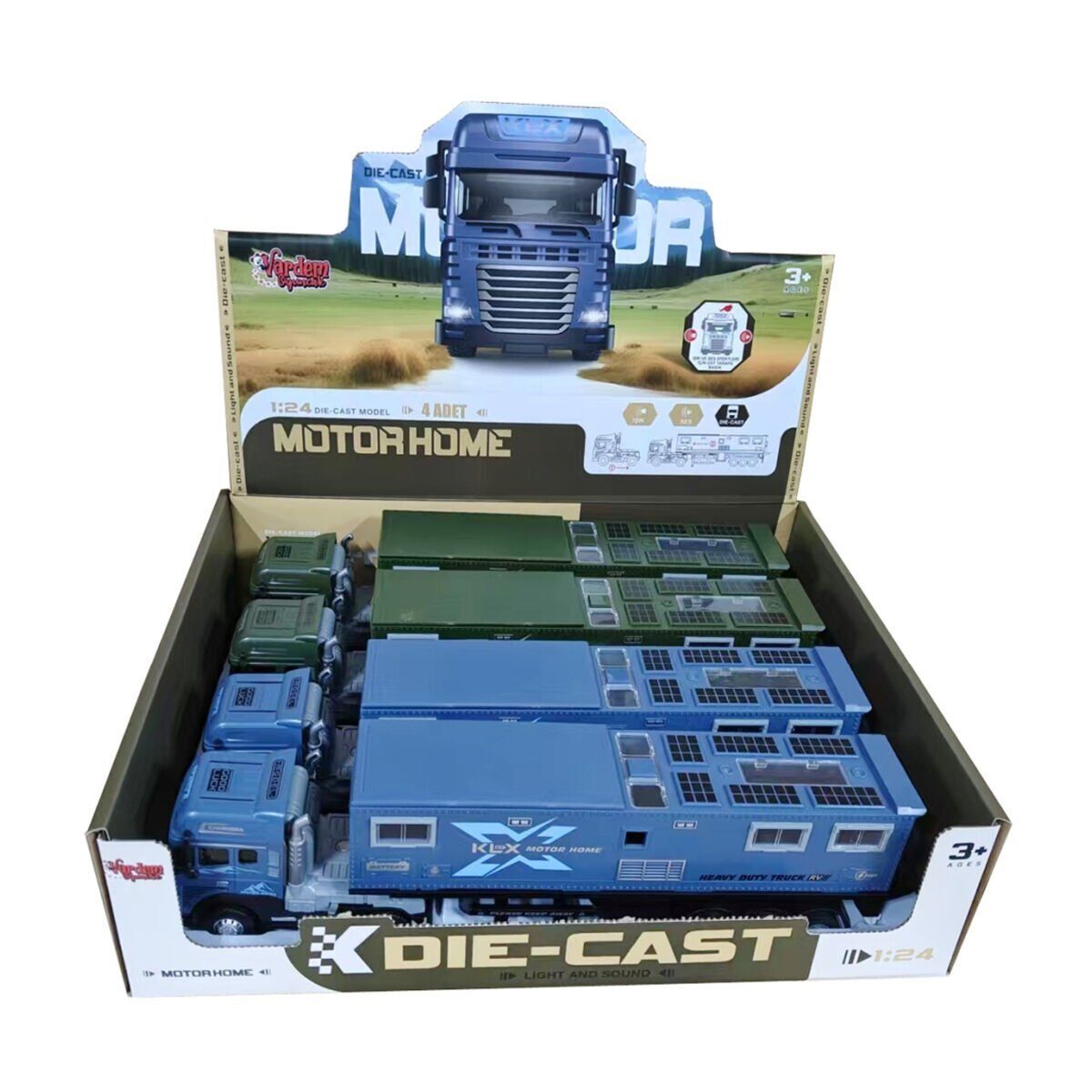 KLX800-24 SURT DIE-CAST IŞIKLI VE SESLİ(Belirtilen fiyat, tekli satış için adet fiyatıdır.)