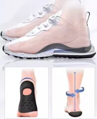 Esnek Düz Taban Düzeltici Topuk Yastığı Siyah veya Beyaz Gönderilir