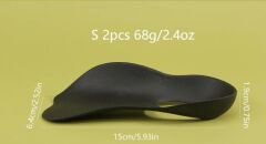 Esnek Düz Taban Düzeltici Topuk Yastığı Siyah veya Beyaz Gönderilir