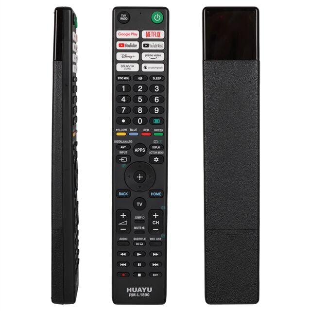 RM-L1890 Sony Netflix Youtube Prime Video Google Play Disney+ Tuşlu LCD Led TV Kumanda