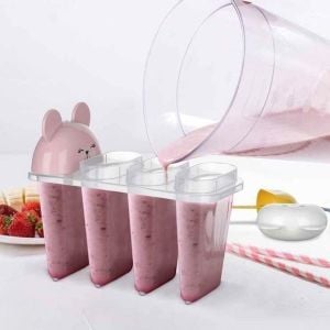 4\'lü Kolay Şekillendirici Sevimli Çocuk Meybuz  & Dondurma Kalıbı AP-9179