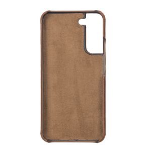 Samsung Galaxy S22 Plus Uyumlu Deri Arka Kapak UJ RST2EF Taba
