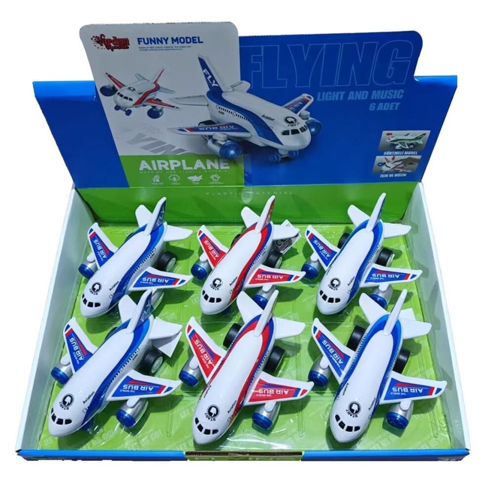 MG-D500-29 SÜRTMELİ IŞIKLI VE MÜZİKLİ YOLCU UÇAĞI