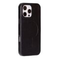 Apple iPhone 16 Pro uyumlu, Hakiki Deri, El Yapımı Kılıf, Siyah