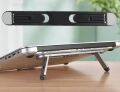 2 Kademeli Katlanabilir ve Yapışkanlı Laptop Standı Siyah