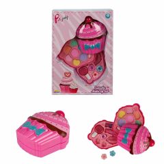Cupcake Şekilli 2 Katlı Makyaj Güzellik Seti