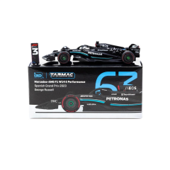 Tarmac Works X iXO Models 1/64 Mercedes-AMG F1 W14 E Performance Spanish Grand Prix 2023 #63