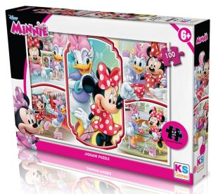 KS Puzzle 100 Parça Minnie Mouse
