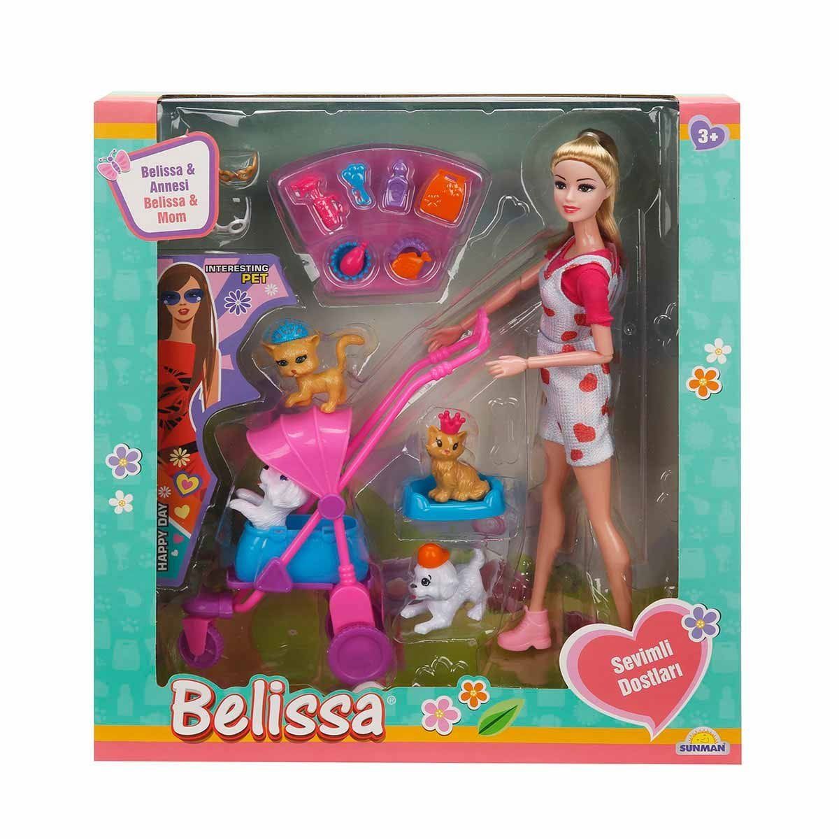 3045 Belissa'nın Annesi ve Sevimli Dostlar 30 cm -- 1 Adet Stokta Olan Gönderilir