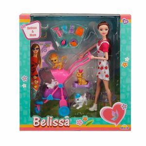 3045 Belissa'nın Annesi ve Sevimli Dostlar 30 cm -- 1 Adet Stokta Olan Gönderilir
