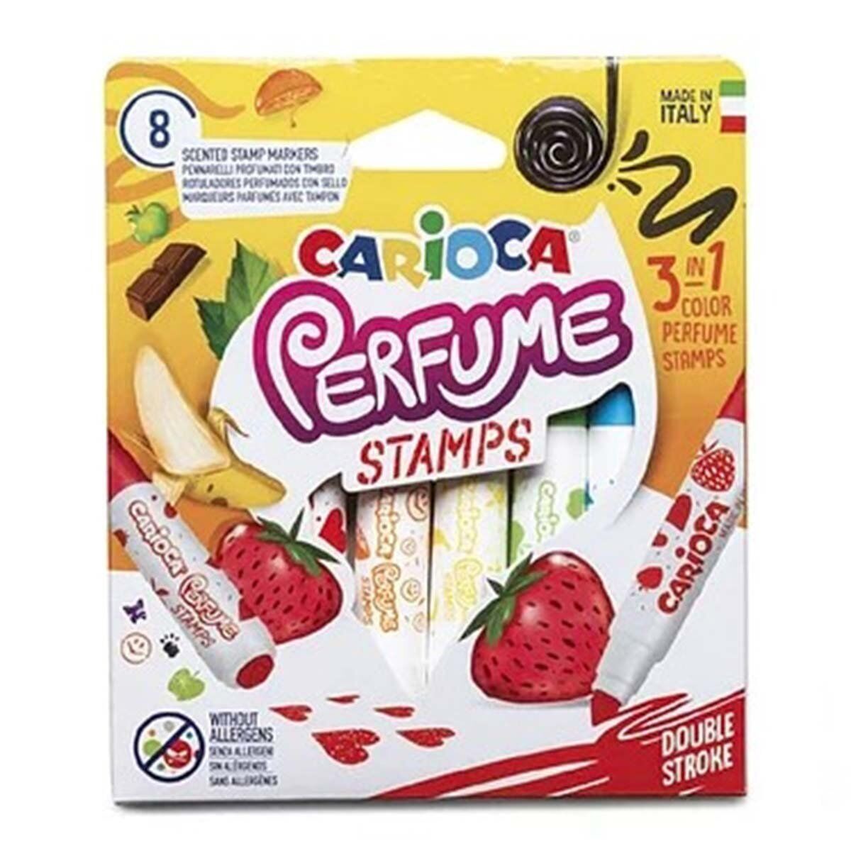 Carioca Perfume 8'li Kokulu Damgalı Jumbo Keçeli Kalem 42988