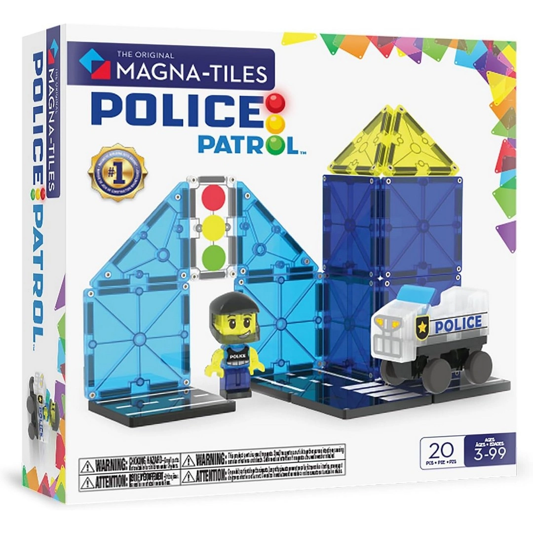 Magna Tiles Polis Devriyesi 20 Parça