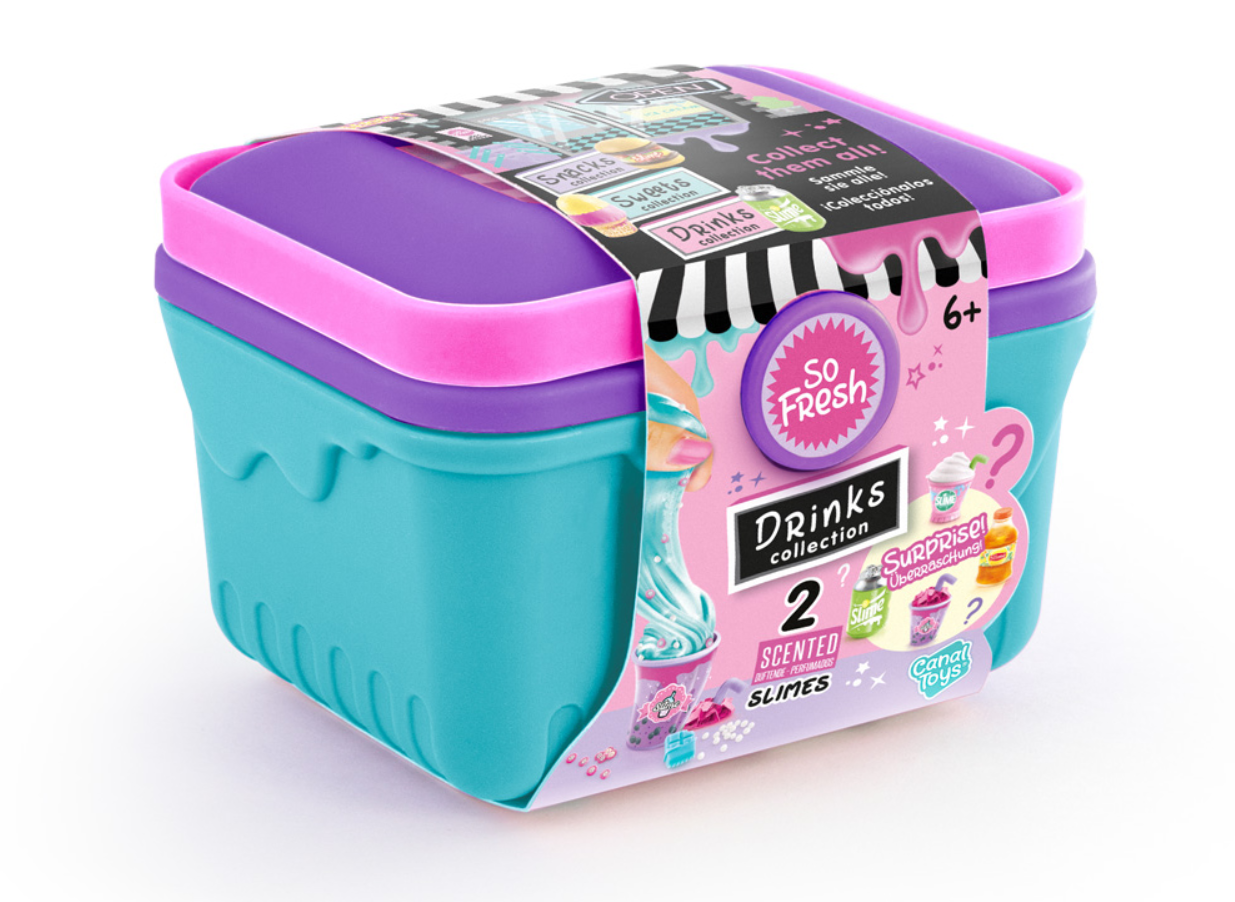 Slime Dıy Market Sepeti Sürpriz Paket İçecekler