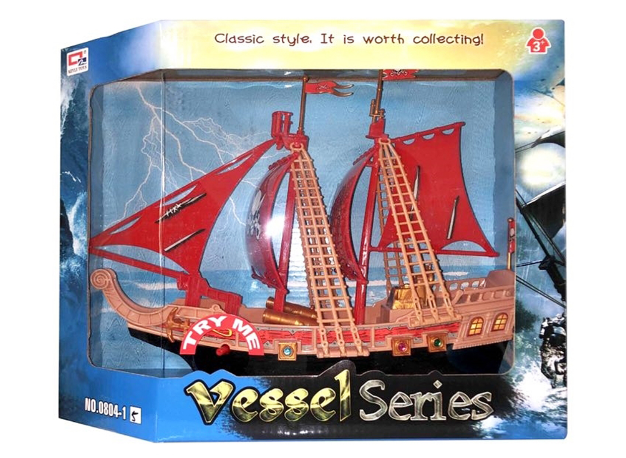 Sürtmeli Sesli ve Işıklı Korsan Gemisi