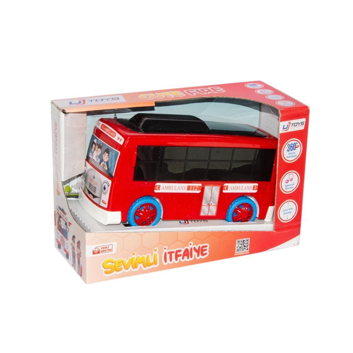 150003 Çarp Dön Sesli Okul Otobüsü Sarı/Kırmızı 150003 Çarp Dön Sesli Okul Otobüsü Sarı/Kırmızı