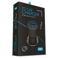 Powerway CC34 30W PD + QC 3.0 Çift Çıkışlı Metal Araç Çakmaklık Hızlı Şarj Aleti Cihazı
