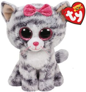 TY Kiki - Grey Cat Reg 15 cm