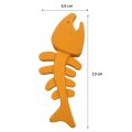 Balık Kemiği İskelet Şekilli Renkli Plastik Kedi Oyuncağı