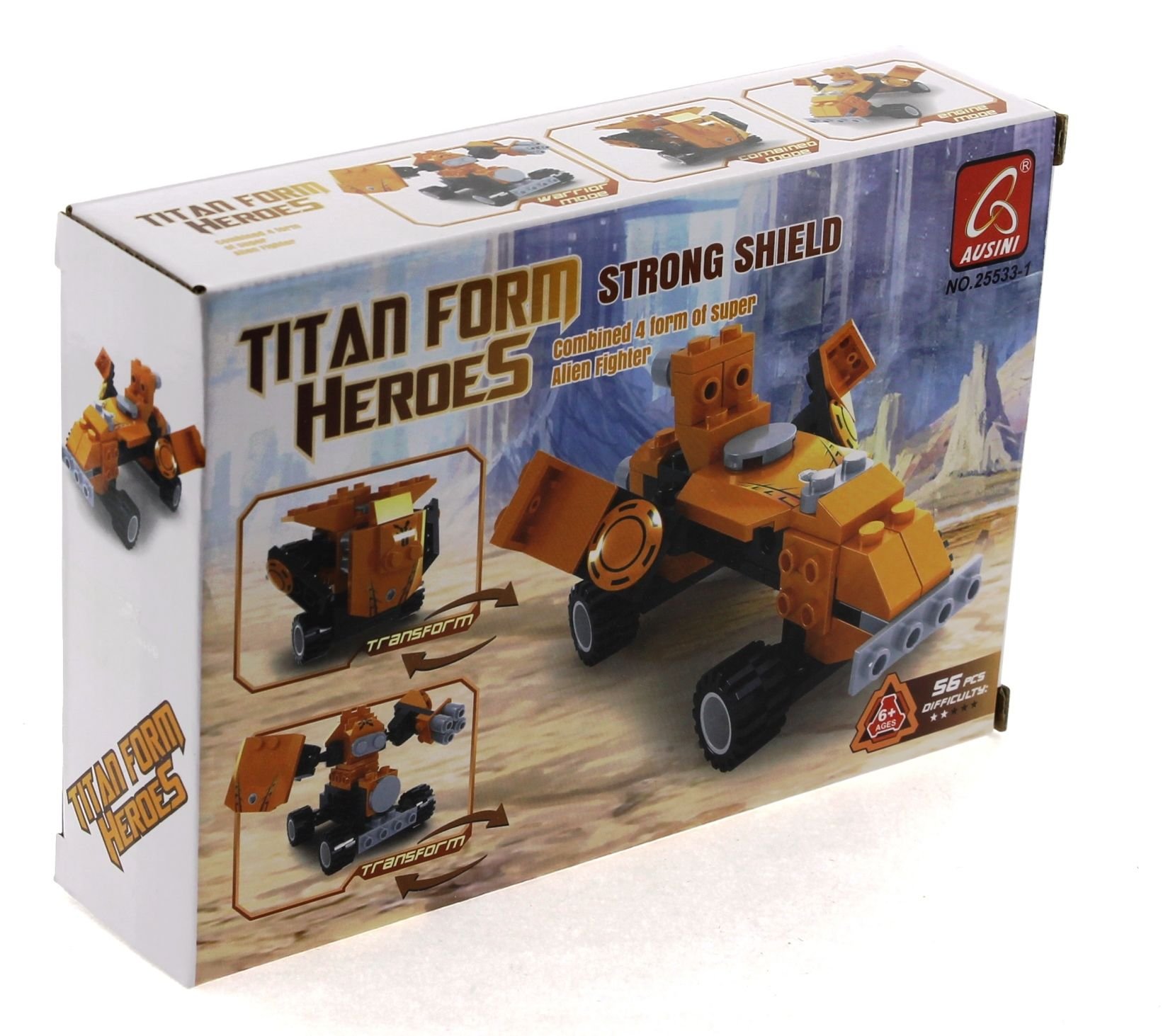 Ausini Titan Uzaylı Savaşçı -1 Strong Shield 56 Parça