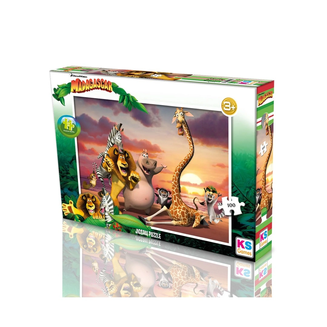 Ks Games Madagascar Puzzle 100 Parça