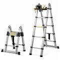 Sunup SN-29683 4+4 Metre Teleskopik Merdiven Karavan & Tekne Katlanır Alüminyum