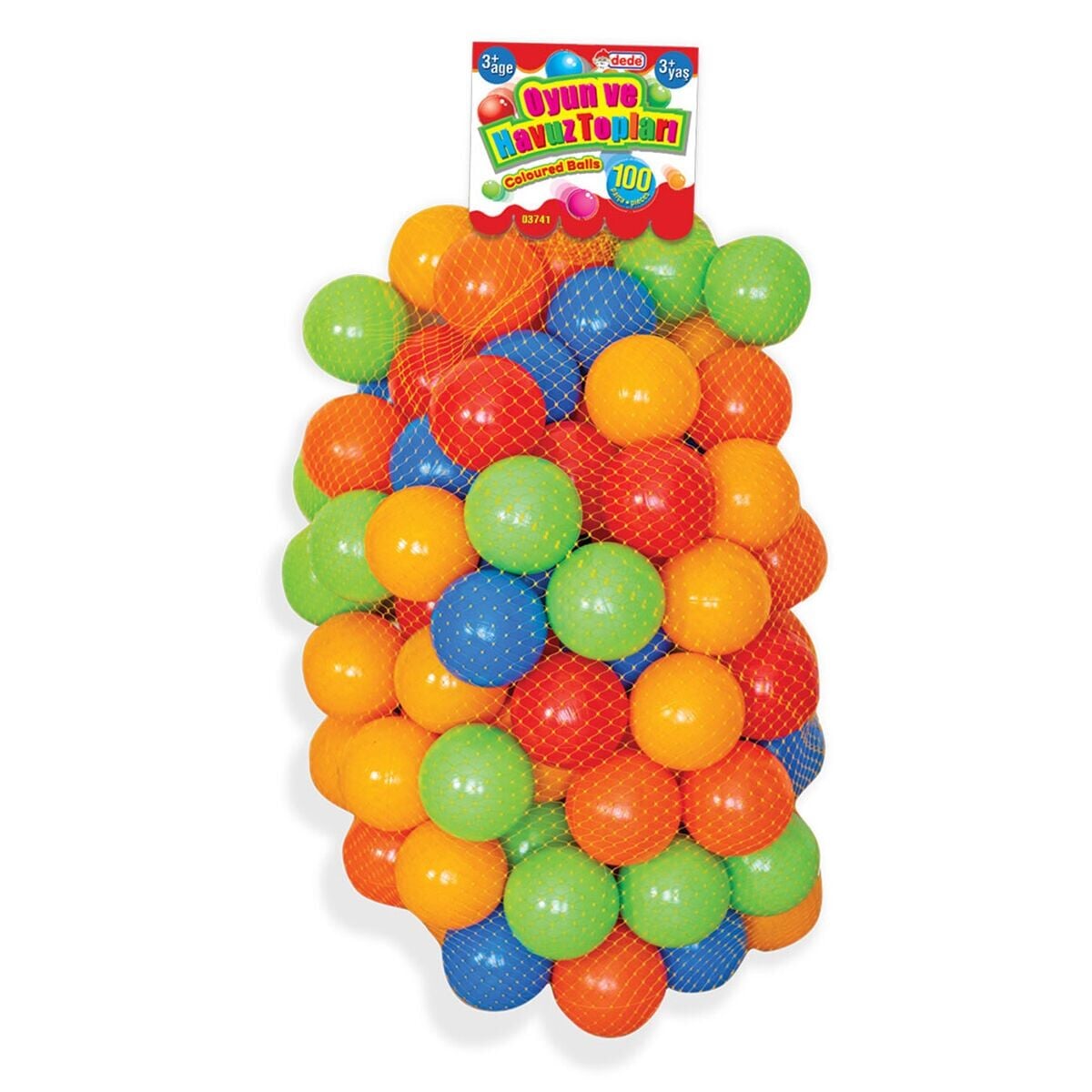 03741 OYUN HAVUZ TOPLARI 100 PRÇ FİLEDE 9 CM