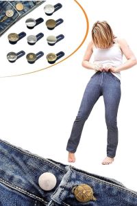 10 Adet Yedek Kot Düğmeleri Beden Genişletici