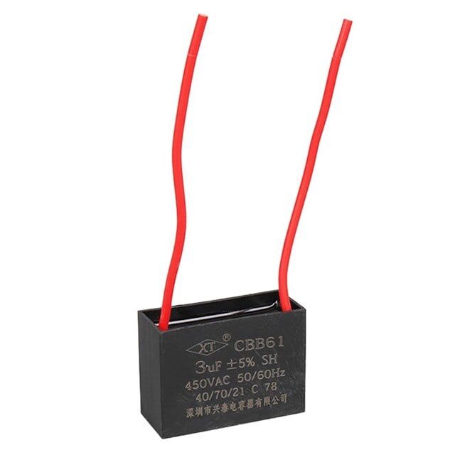 3 uF 450 Volt Kablolu Kare Tip Kutupsuz Kondansatör