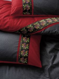 Cotton Box Folk Art Çift Kişilik Nevresim Takımı Lienzo Antrasit