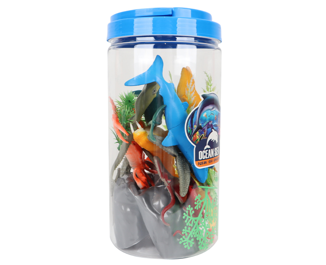 Tüpte Aksesuarlı Deniz Canlıları Figür Seti 11 li