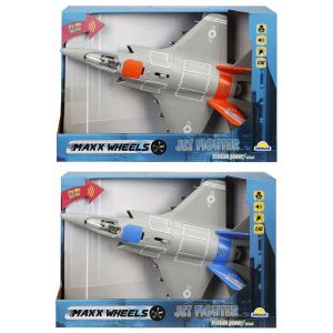 1:16 Maxx Wheels Sesli ve Işıklı Jet Fighter Uçak - 1  Adet Stokta Olan Gönderilir