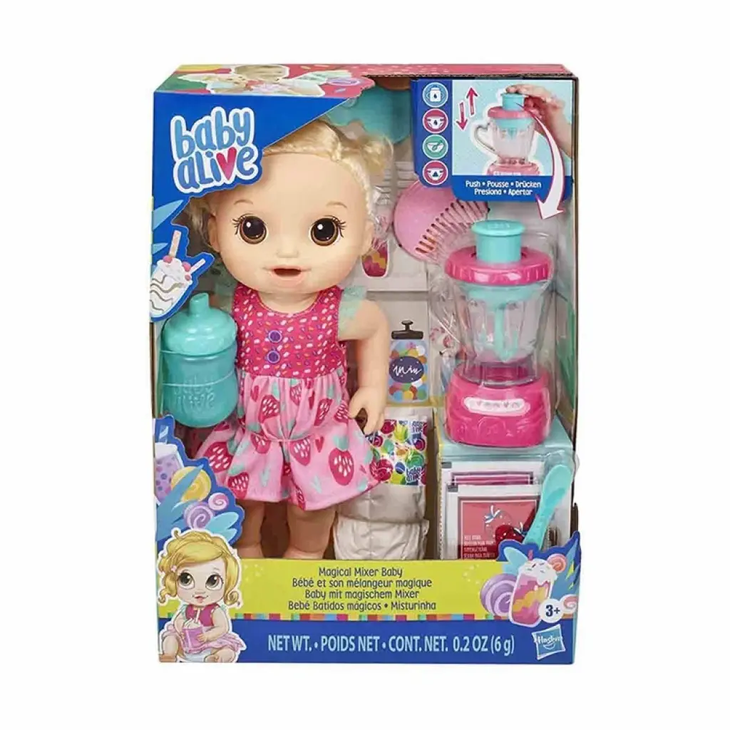 HASBRO E6943 BABY ALIVE BEBEĞİM VE SİHİRLİ MİKSERİ SARIŞIN