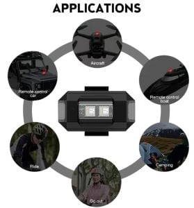 7 Renk Bisiklet Motosiklet Drone Işığı Çakarlı Lamba - 1 Adet Fiyatıdır