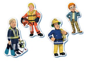 KS Baby Puzzle Fireman Sam My First Puzzle 4 in 1 Çerçevesiz